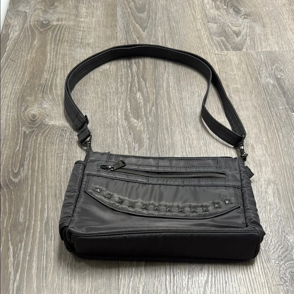 Lug Pacer Studded Gunmetal Crossbody/Shoulder Convertible Bag - Picture 1 of 5